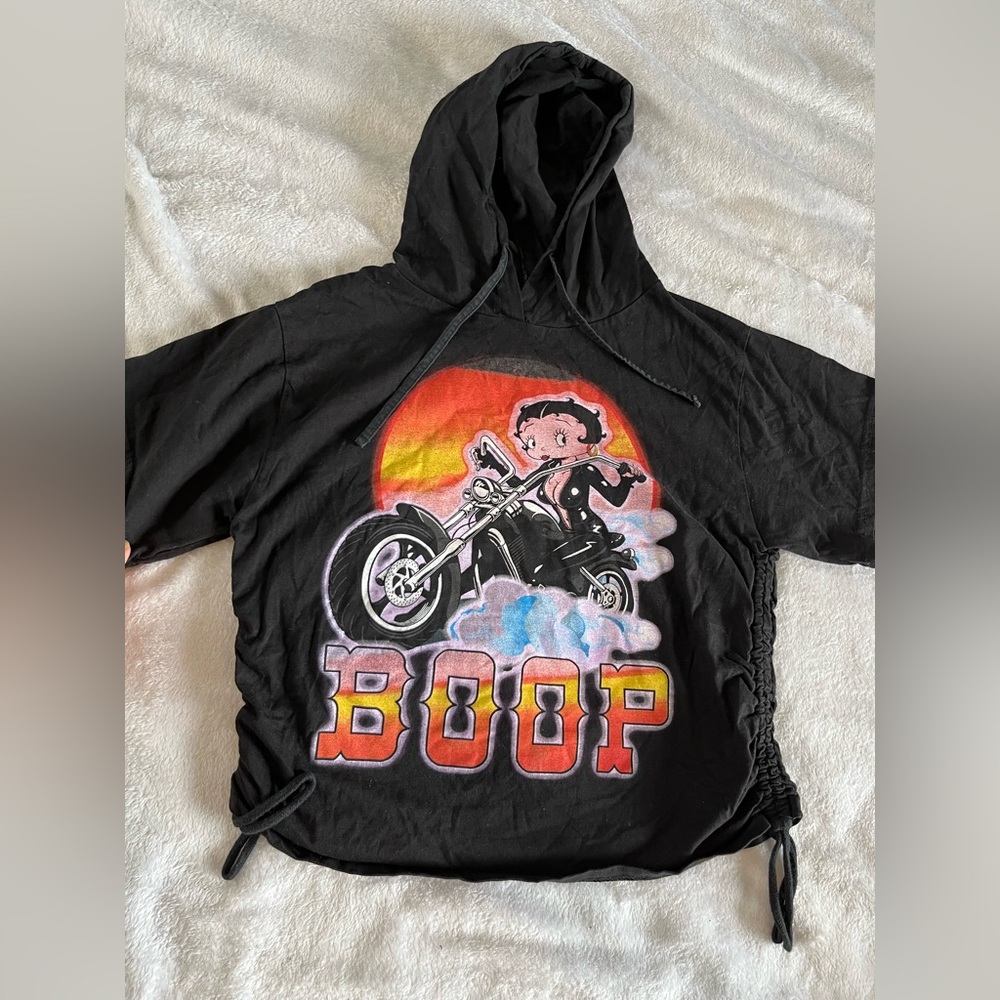 Black Betty Boop women’s hooded top